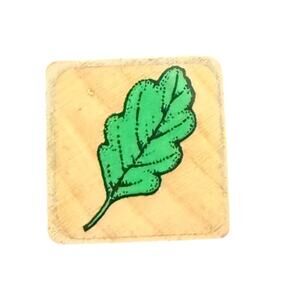 Simple Single Leaf Unbranded Rubber Stamp